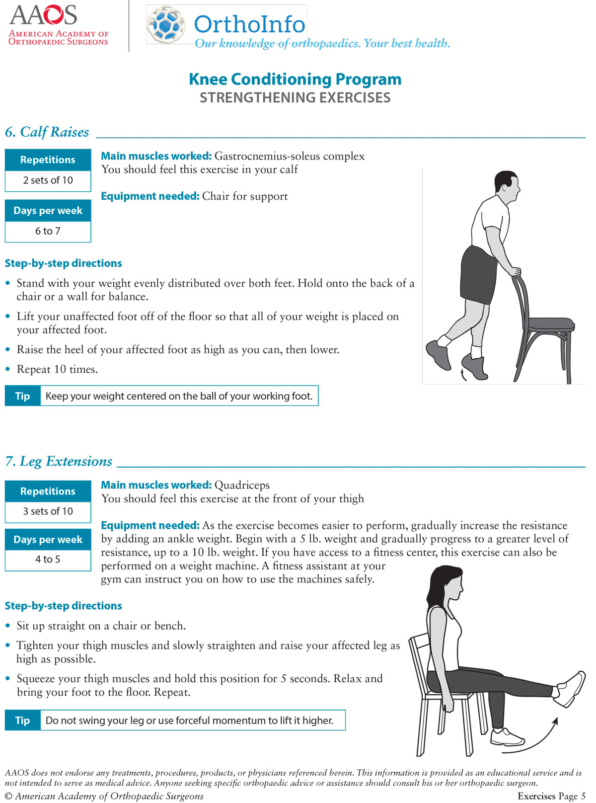 Knee Conditioning Program - OrthoNOW